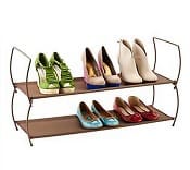 Umbra Bronze Carrie Stacking Shoe Shelf | Corporette