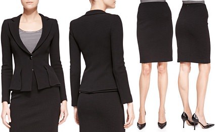 armani skirt suit