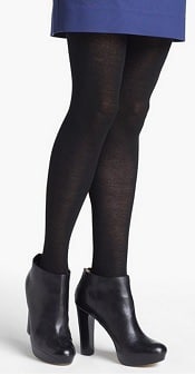 What is the best way to style black tights? What length of skirt and type  of shoes work well with black tights? - Quora