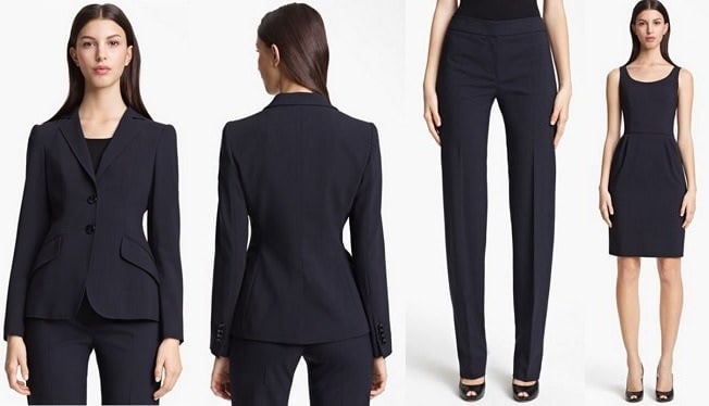 armani suits womens