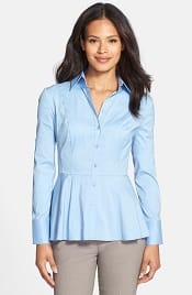 Classiques Entier Abella Poplin Peplum Blouse