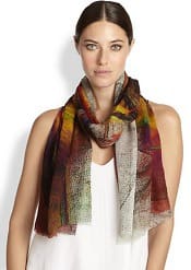 Tilo Flame Wool & Silk Scarf | Corporette