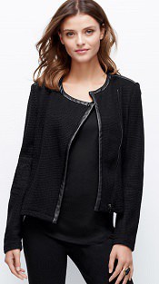 Ann Taylor Knit Moto Jacket