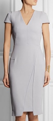 Roland Mouret Adalia Wool-Crepe Dress | Corporette