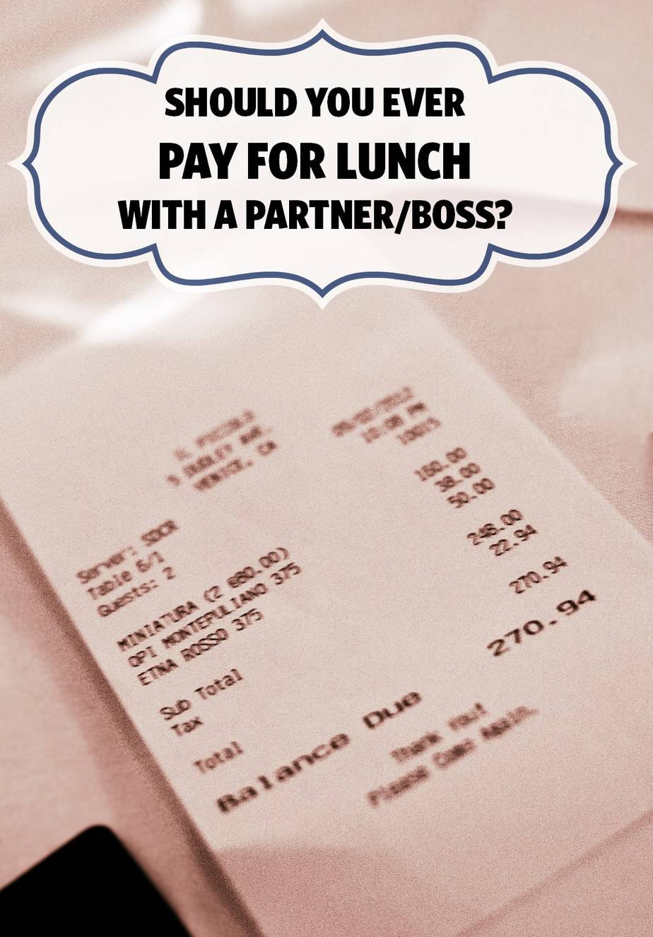 Should You Ever Pay For Lunch with a Partner or Boss? | Corporette