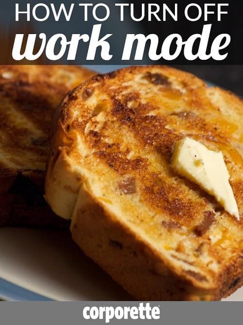 It can be really tough for women lawyers, executives, and others to turn off work mode when they come home -- and there was an interesting video from Marie Forleo describing her own method of thinking of toast -- so we talked about it. Great discussion with the readers!