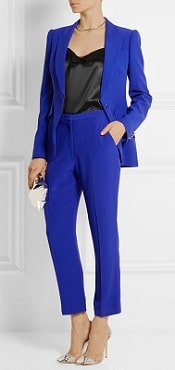 McQueen Crêpe Cobalt Suit