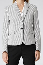 Reiss Sullivan Check Print Blazer | Corporette