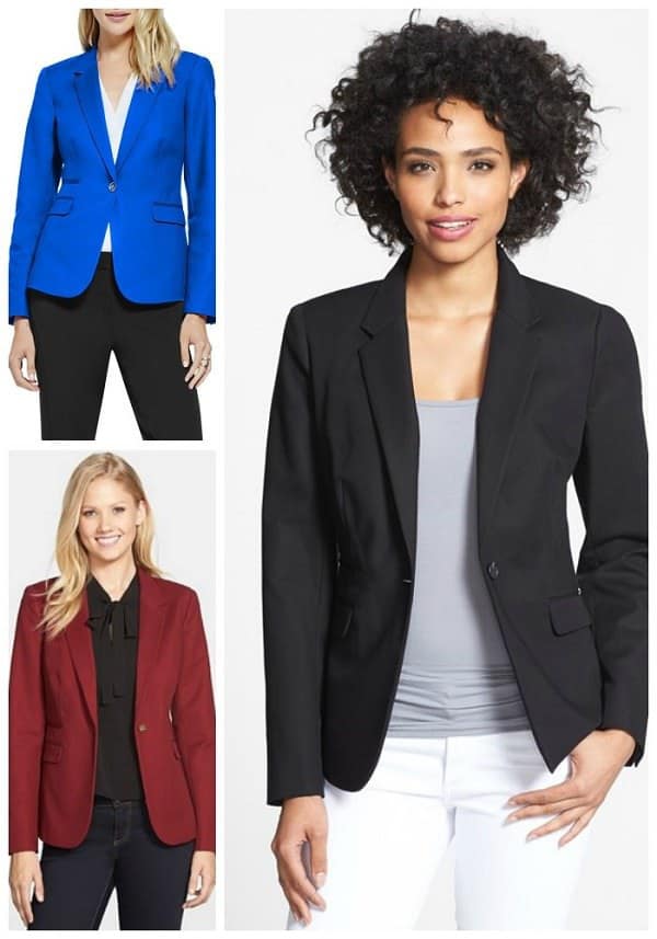 cotton blazers, colorful blazers, plus size blazers, petite blazers, lined blazers, blazers for separates, blazers for work