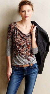 Anthropologie Jacaranda Top