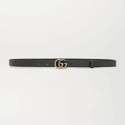 skinny belt with double Gs buckle