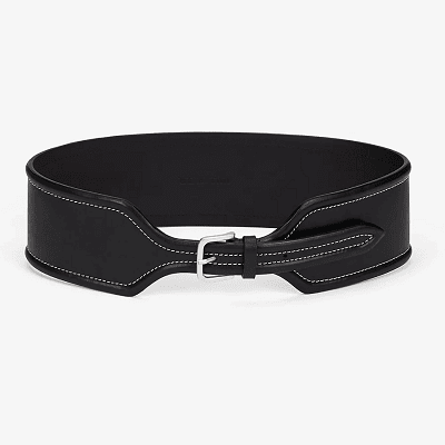 wide belt with skinny section in front