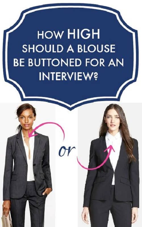 How High to Button Your Shirt for Interviews - Corporette.com