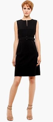 Akris Punto Belted Zip Front Wool Dress | Corporette