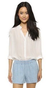 Club Monaco Bryna Silk Top | Corporette