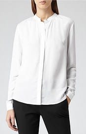 Reiss Yara Textured Clean-Cut Shirt | Corporette