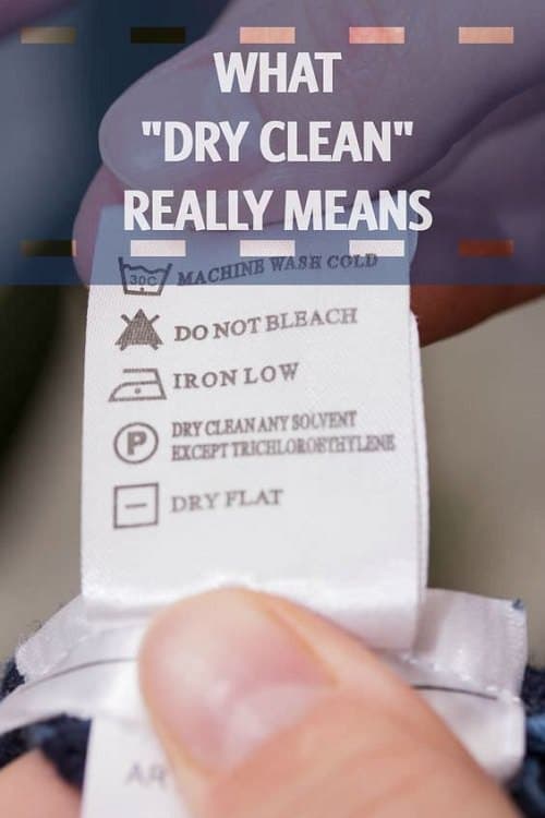 Dryclean Only - What Does That Really Mean?