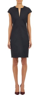 L'Agence Textured Cap Sleeve Dress