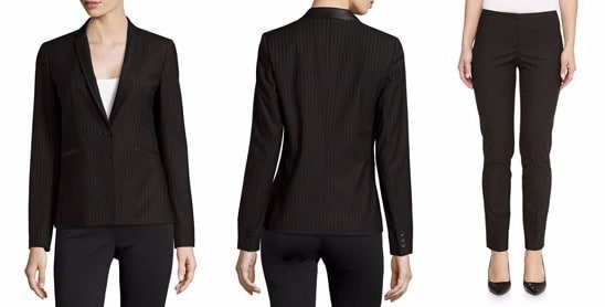 T Tahari Pinstripe Suit