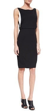 Veronica Beard Slim Crepe Dress with Contrast Lining | Corporette