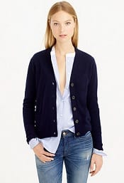 J.Crew Collection Cashmere V-Neck Cardigan Sweater | Corporette