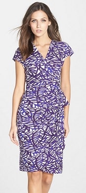 Maggy London Jersey Faux Wrap Dress