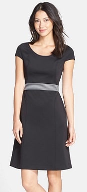 Marc New York by Andrew Marc Scuba Fit & Flare Dress