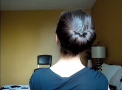 inverted bun for work
