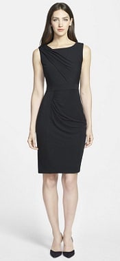 Classiques Entier Ruched Crepe Sheath Dress