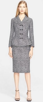 Michael Kors Tweed Jacquard Suit | Corporette