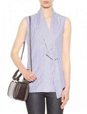 Victoria Beckham Sleeveless Cotton Shirt | Corporette