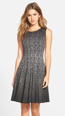 Eliza J Print Ombré Sleeveless Fit & Flare Dress