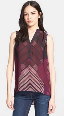 Vince Sleeveless Print Top | Corporette