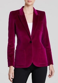 Barbara Bui Velvet Blazer | Corporette