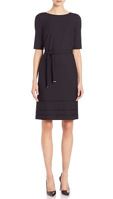 Black Belted Dress: BOSS Henryke Dress