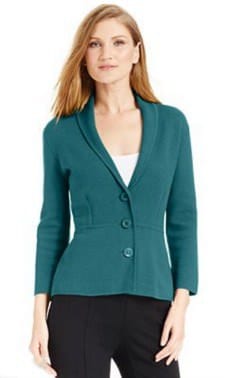 Knit Blazer: Alfani Shawl-Collar Knit Blazer