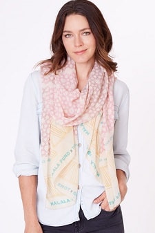 Patterned Scarf: Malala Fund X Toms Scarf