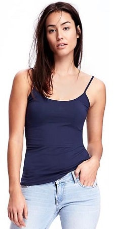 old navy camisole shelf bra