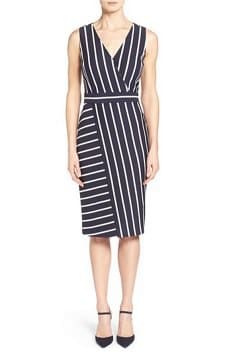 Wednesday’s Workwear Report: ‘Orizzonte’ Ponte Knit Faux Wrap Dress