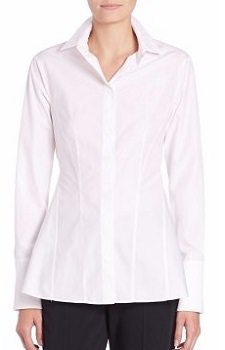 stylish white blouse for work