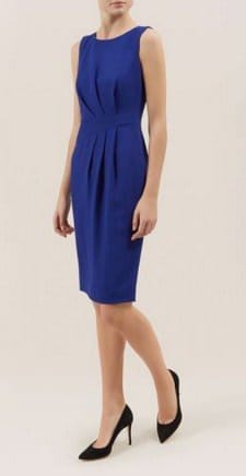 Blue Sheath Dress: Hobbs Catrin Dress