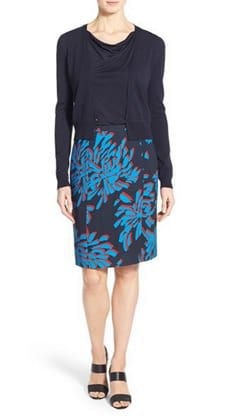 Print Skirt for Work: Boss 'Veala' Print Pencil Skirt