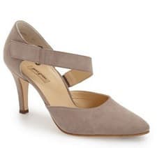 Tan Suede Work Heels: Paul Green 'Desire' Pointy Toe d'Orsay Pump 