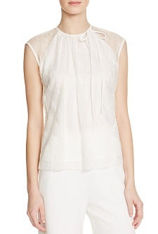 Lace Top for Work: Sandro Epply Lace Top