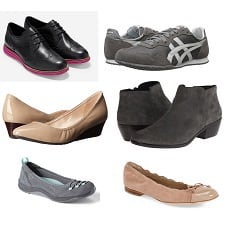 collage of 6 casual shoes for women