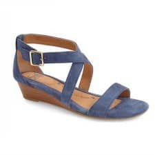 Blue Sandal: Sofft 'Innis' Low Wedge Sandal
