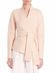 Cashmere Coat: Donna Karan Felted Cashmere Wrap Coat