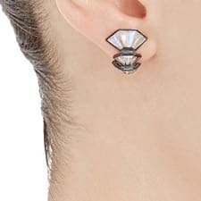 mosaic huggie earrings
