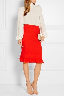 Splurge Monday's TPS Report: Fluted Wool Pencil Skirt - Corporette.com