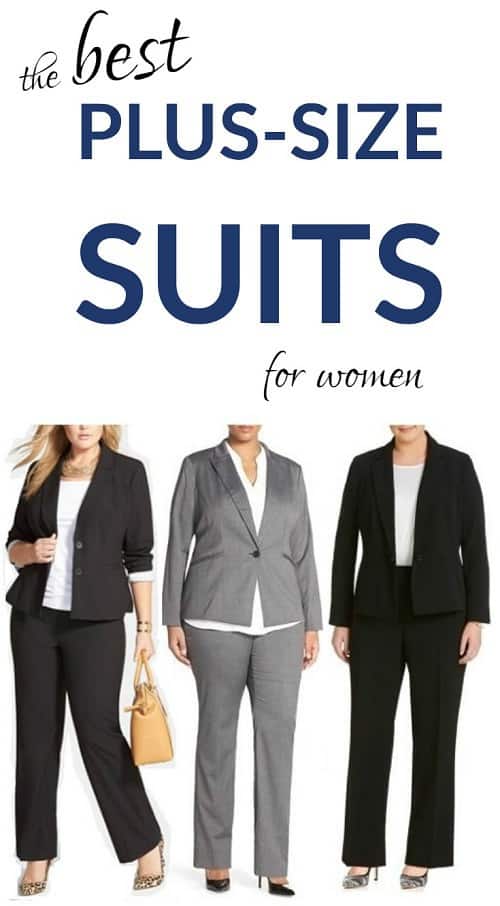 plus size womens formal suits